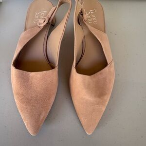 NWT Franco Sarto Women's Tan Suede Heels